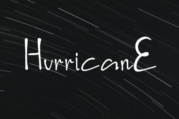 Hurricane Font Poster 1