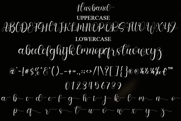 Husband Font Poster 5