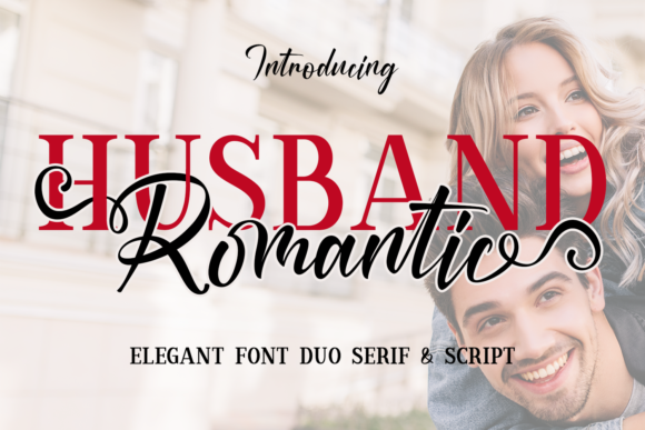 Husband Romantic Font Poster 1
