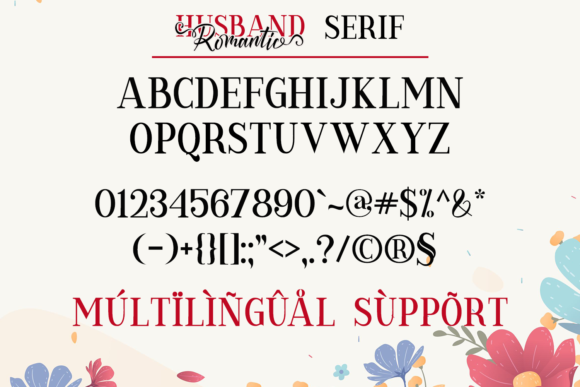 Husband Romantic Font Poster 13