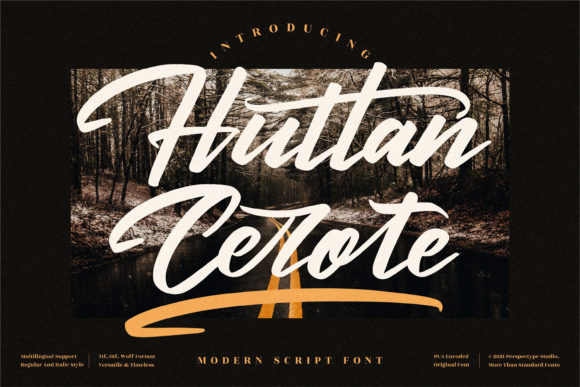 Huttan Cerote Font Poster 1