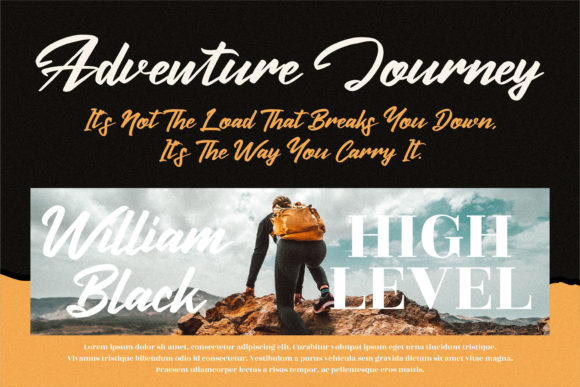Huttan Cerote Font Poster 2