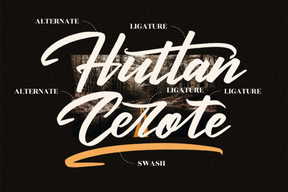 Huttan Cerote Font Poster 13