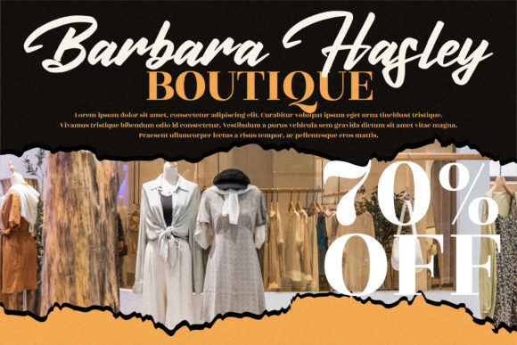 Huttan Cerote Font Poster 4