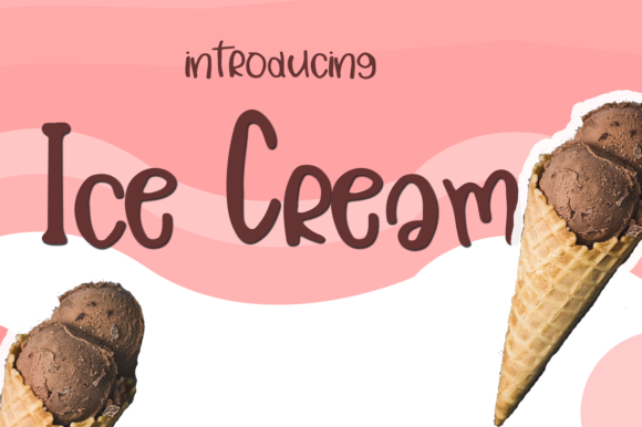 Ice Cream Font Poster 1