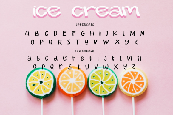 Ice Cream Font Poster 9