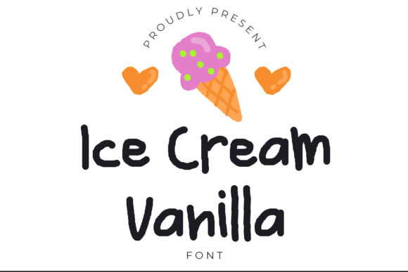 Ice Cream Vanilla Font Poster 1