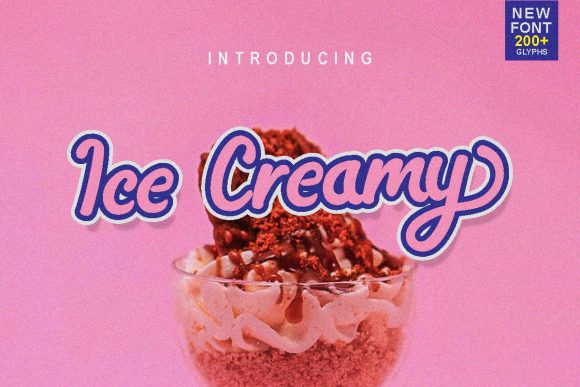 Ice Creamy Font Poster 1