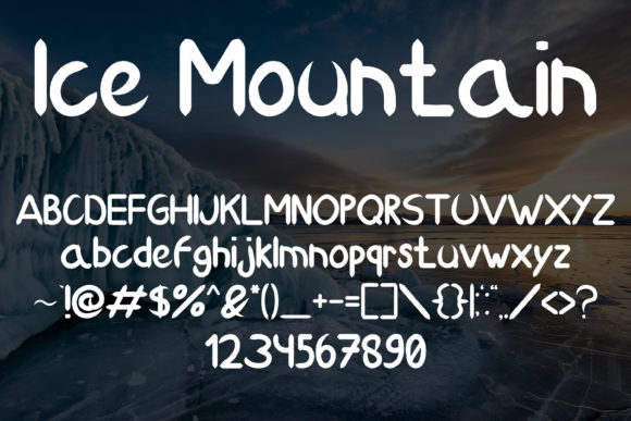 Ice Mountain Font Poster 5