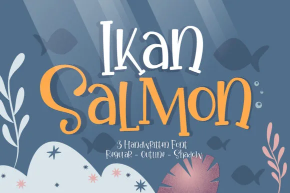 Ikan Salmon Font Ikan Salmon Font Poster 1