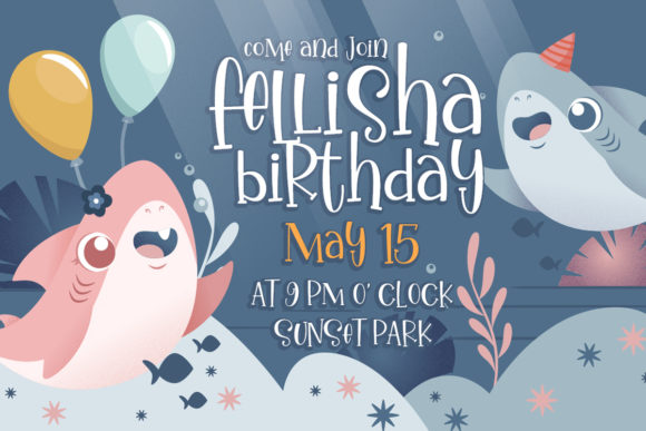 Ikan Salmon Font Poster 2
