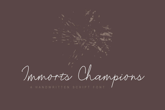 Immorts Champions Font Poster 1