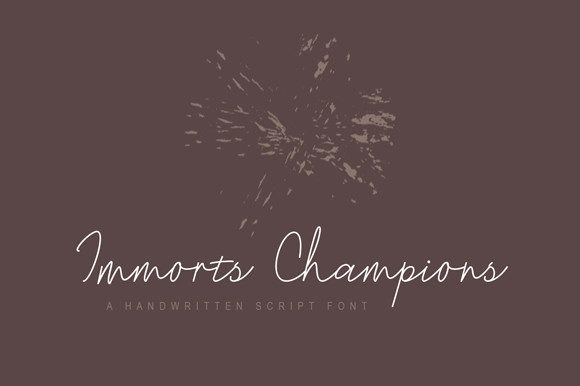 Immorts Champions Font Poster 1