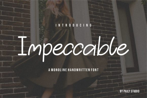 Impeccable Font Poster 1