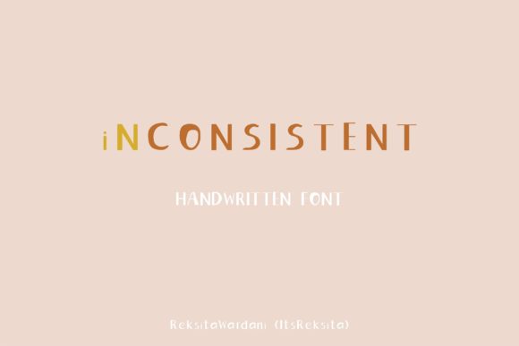 Inconsistent Font Poster 1