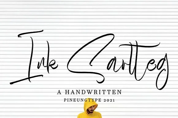 Ink Sartteg Font Ink Sartteg Font Poster 1