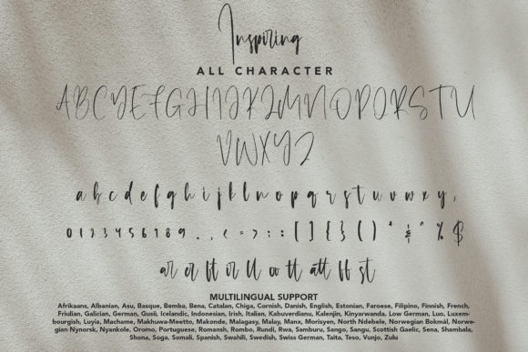 Inspiring Font Poster 9