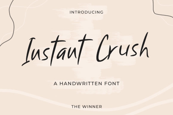 Instant Crush Font Poster 1