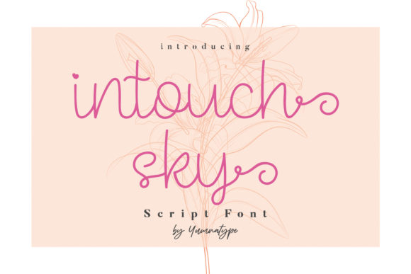 Intouch Sky Font Poster 1