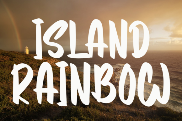 Island Rainbow Font Poster 1