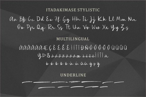 Itadakimase Duo Font Poster 11