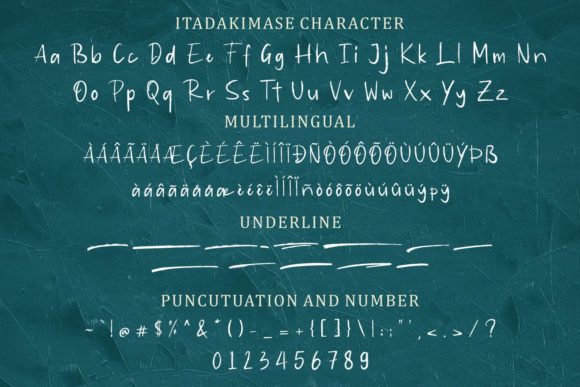 Itadakimase Duo Font Poster 10