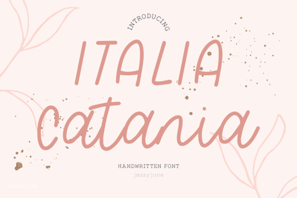 Italia Catania Font Poster 1
