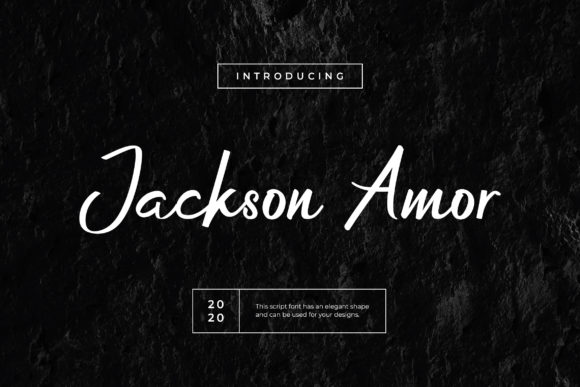 Jackson Amor Font Poster 1