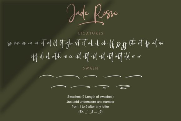 Jade Rosse Font Poster 11