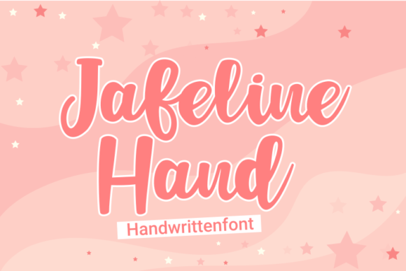 Jafeline Hand Font Poster 1