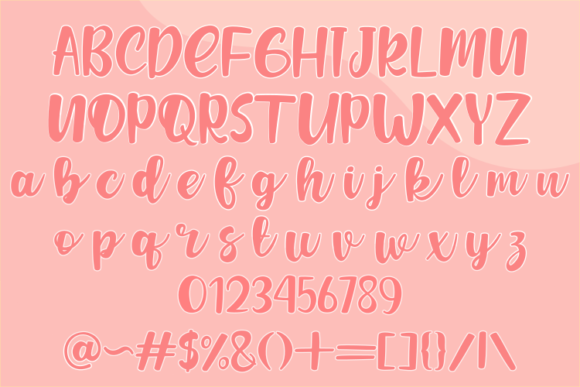 Jafeline Hand Font Poster 7