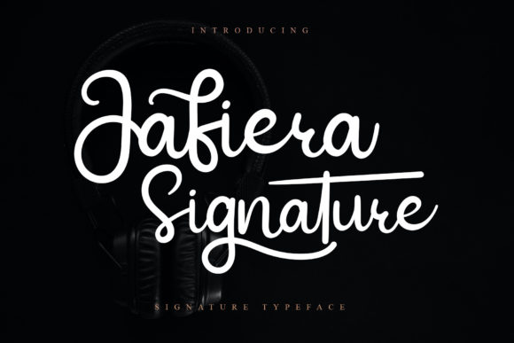 Jafiera Signature Font Poster 1