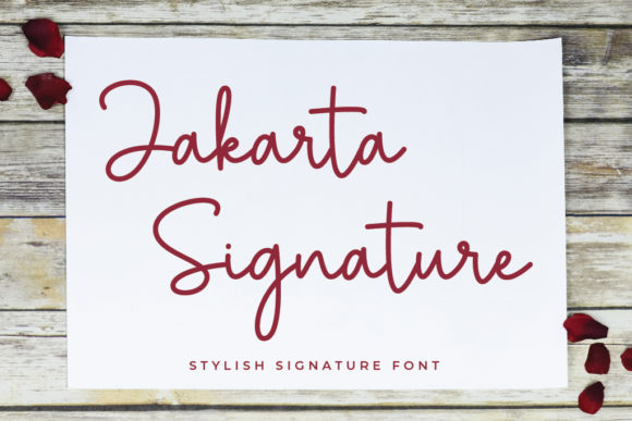 Jakarta Signature Font