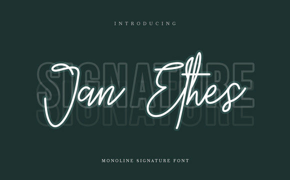 Jan Ethes Font