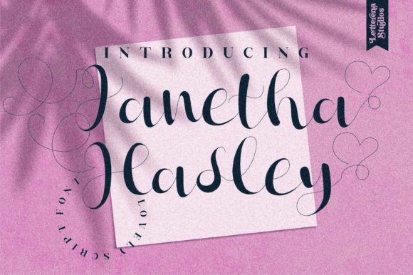 Janetha Hasley Font Poster 1