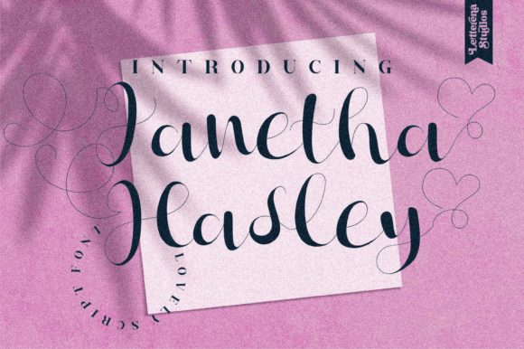 Janetha Hasley Font Poster 1