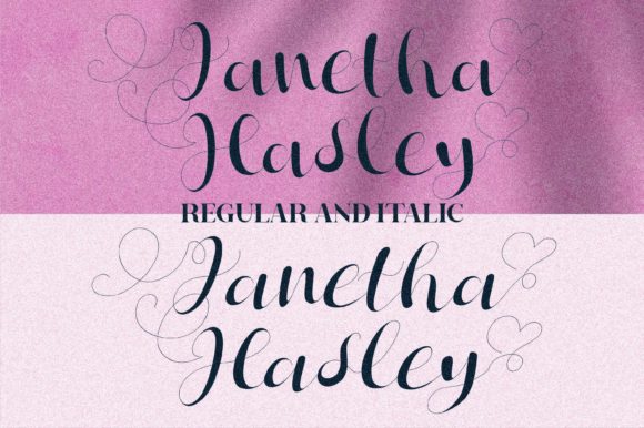Janetha Hasley Font Poster 13