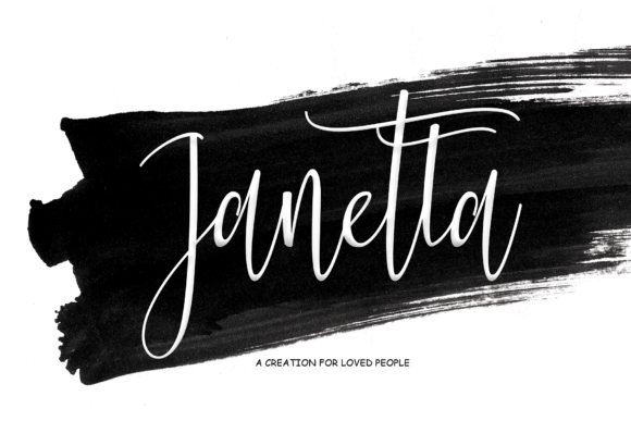 Janetta Font Janetta Font Poster 1