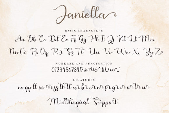 Janiella Font Poster 9