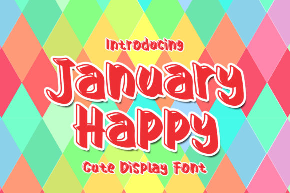 January Happy Font Poster 1