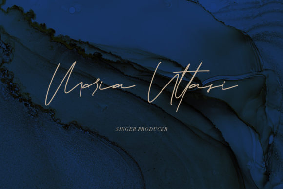 Jarvitts Signature Font Poster 2
