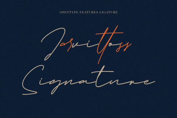 Jarvitts Signature Font Poster 5