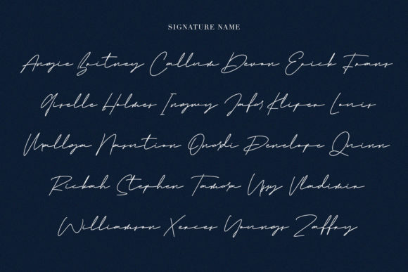 Jarvitts Signature Font Poster 10