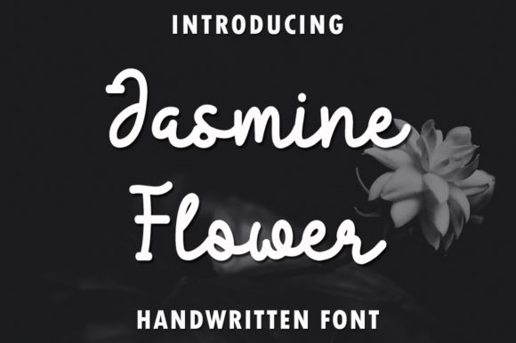 Jasmine Flower Font Poster 1
