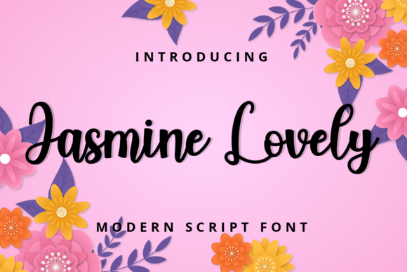 Jasmine Lovely Font Poster 1
