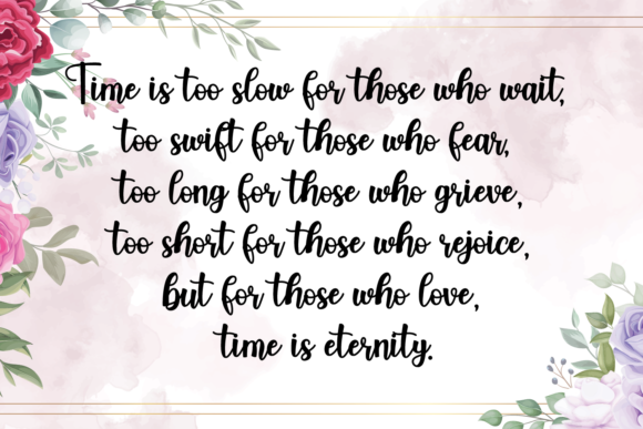 Jasmine Lovely Font Poster 4