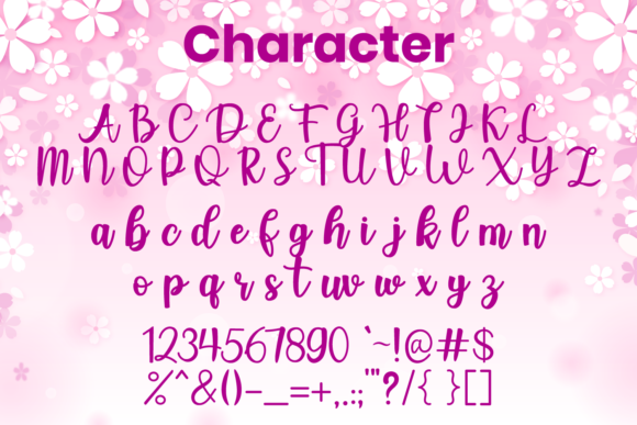 Jasmine Lovely Font Poster 6