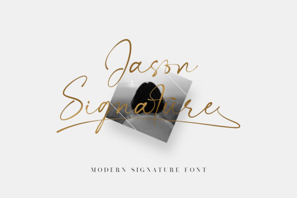 Jason Signature Font Poster 1