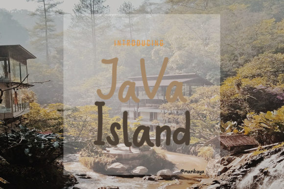 Java Island Font Poster 1