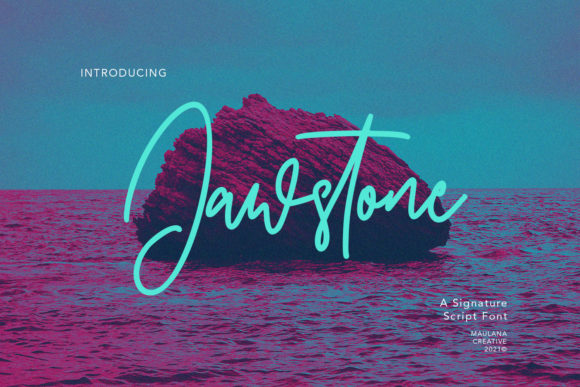 Jawstone Font Poster 1